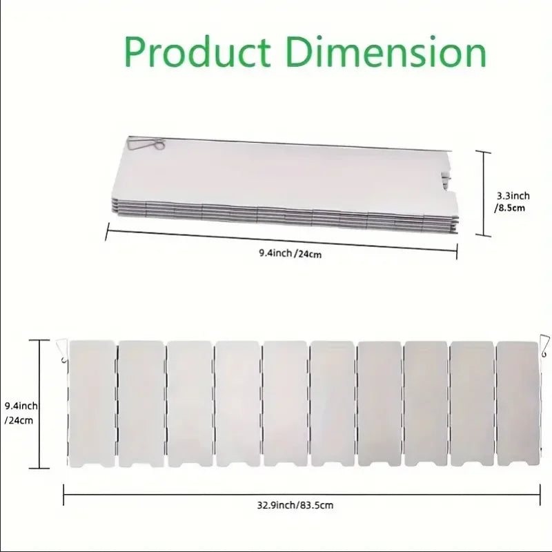 Aluminium Alloy Stove Windscreen